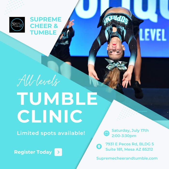Tumbling and Stunt Clinics!